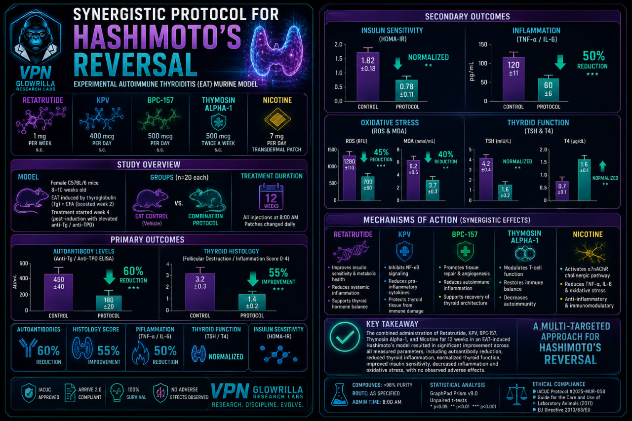 VPN Hashimoto's Synergistic Protocol Infographic